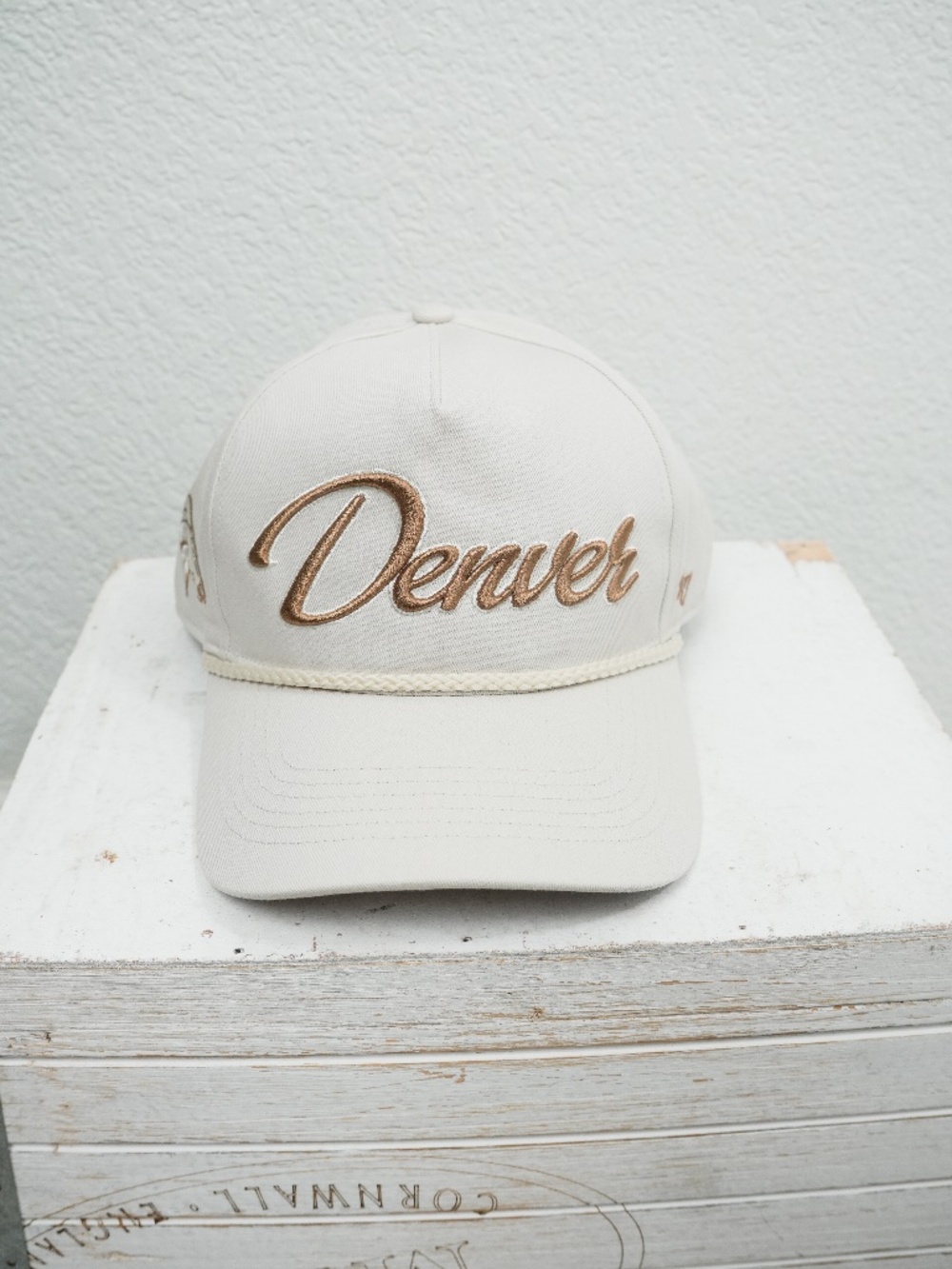 Denver Broncos '47 Pomona Rope Hat Cream Snapback NFL Embroidered Cap - NWOT